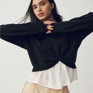 NWT Maeve The Gemini Twofer Pullover Sweater size small